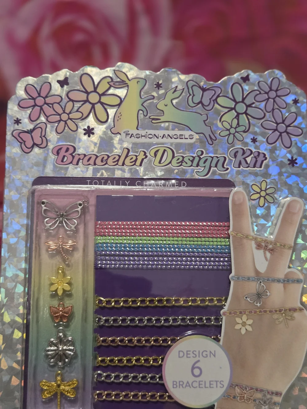 Bracelet Design Kit - Pink & Multicolor Kids Bracelet Set